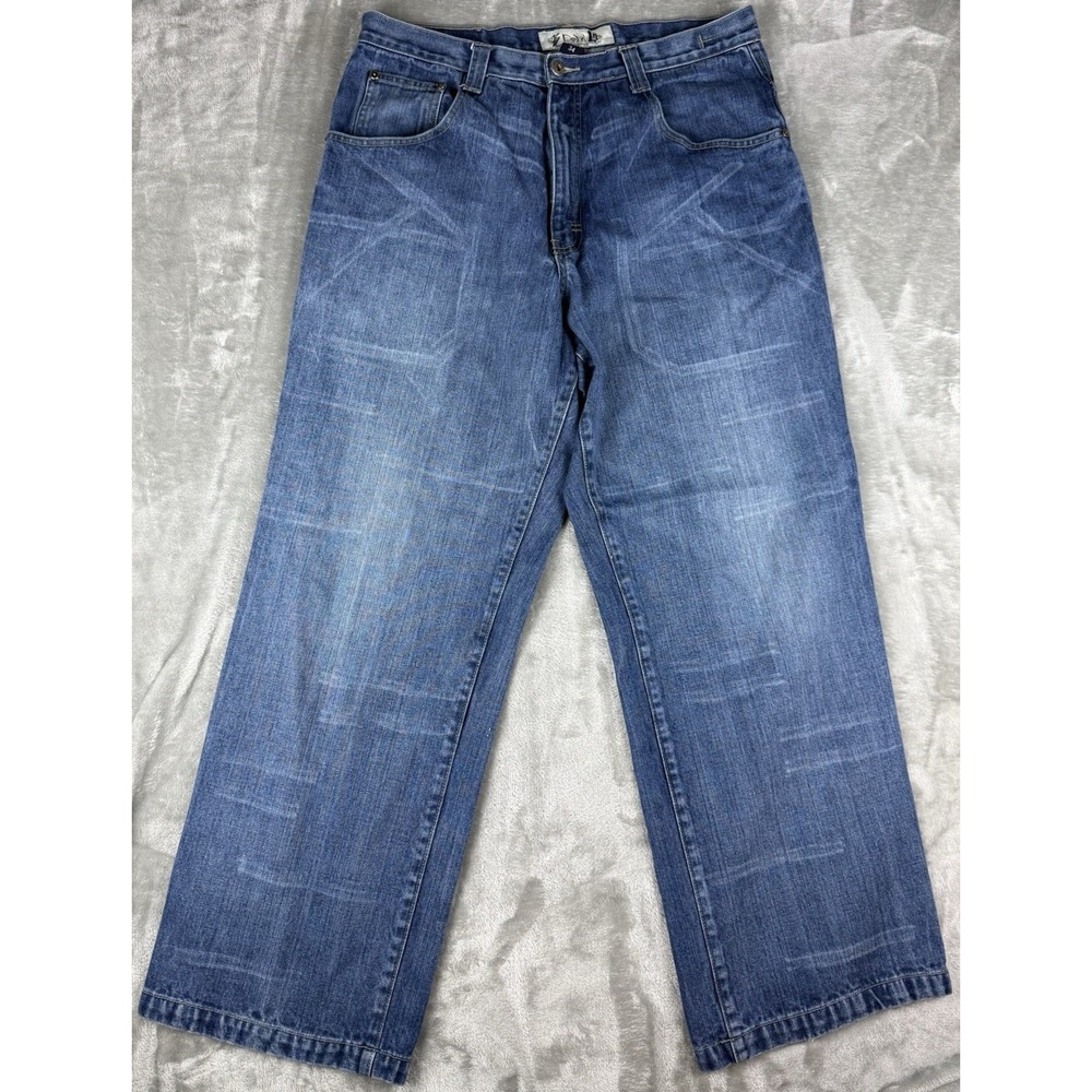 Goodboy Denim Technology Jeans Mens 34x30 Blue Straight Leg Denim